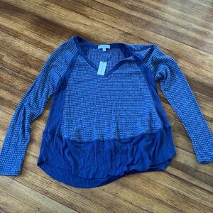 Anthropologie blue long sleeve